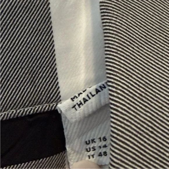 Burberry Black and White Casual Button Down Shirt